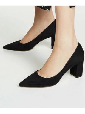 ✨STUART WEITZMAN POWER BLOCK-HEEL BLACK SZ 5 PUMP✨
